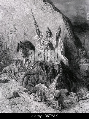 Saladino Sultano d Egitto e Siria come disegnato da Gustave Dore Foto Stock