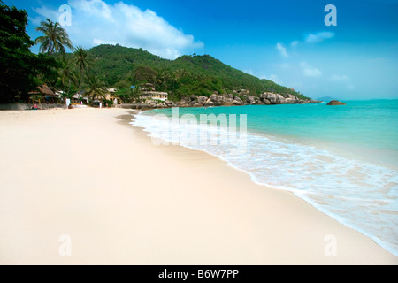 Vista della spiaggia idilliaca, Silver beach Samui Foto Stock