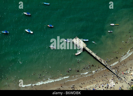 Vista aerea della spiaggia di Puerto Vallarta, Guadalupe, in Messico Foto Stock