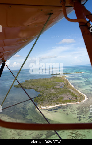 Vista aerea del tasto di piccole dimensioni nei pressi di Key West Florida Foto Stock