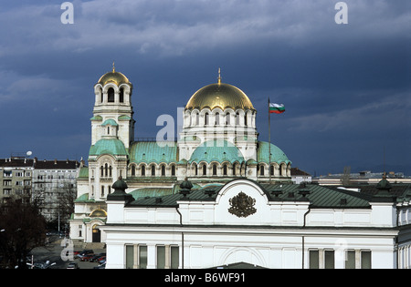 Aleksander Nevski Chiesa, Sofia Foto Stock