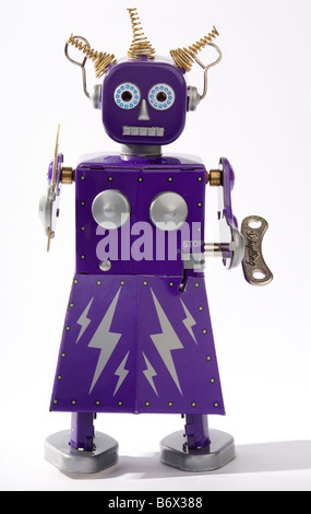 Un giocattolo tradizionale robot Foto Stock