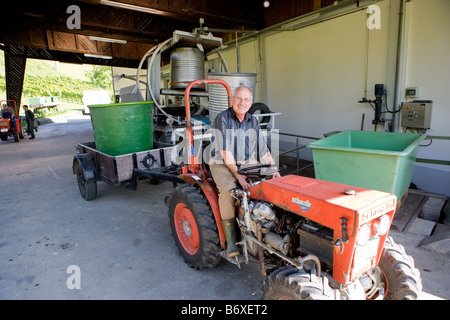 Vino in ricezione il viticoltore cooperativa Foto Stock