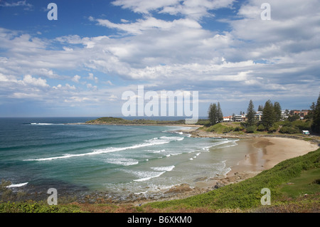 Spiaggia principale Yamba Nuovo Galles del Sud Australia Foto Stock