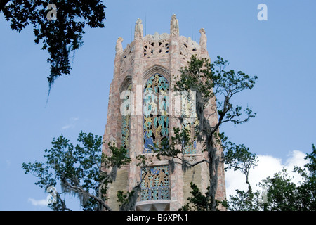 Storica Torre Bok Sanctuary e giardini del Lago di Galles FL. Costruito da Edward William Bok. Foto Stock