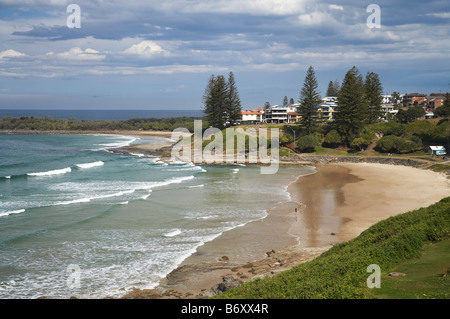 Spiaggia principale Yamba Nuovo Galles del Sud Australia Foto Stock