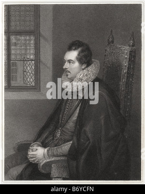 Charles Blount (pr. blunt), 8 Barone Mountjoy e 1° Conte di Devonshire (1563 - 3 Aprile 1606) è stato un nobiluomo inglese e venduto Foto Stock