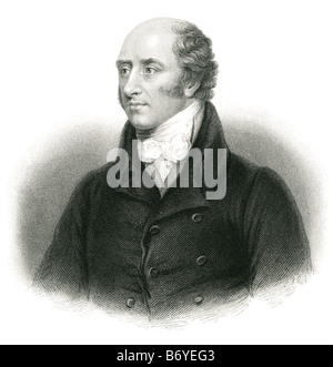 George Canning (11 Aprile 1770 - 8 agosto 1827) è stato uno statista britannico e politico che ha servito come segretario di Stato per gli affari esteri Foto Stock