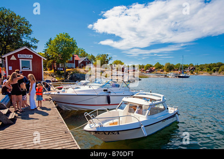 Svezia Stoccolma Stoccolma Arcipelago esterno RÖDLÖGA ISOLA Foto Stock