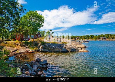 Svezia Stoccolma Stoccolma Arcipelago esterno RÖDLÖGA ISOLA Foto Stock