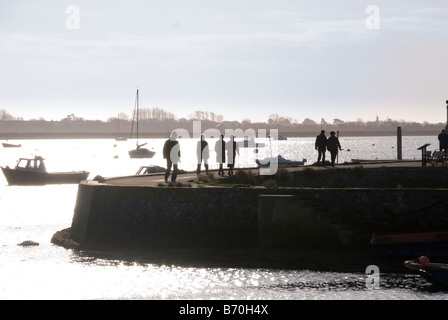 Emsworth Harbour sul giorno di Natale 2008 Foto Stock