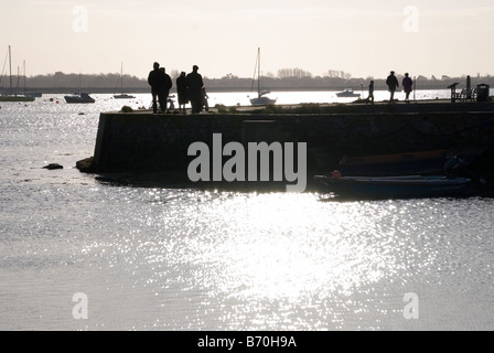 Emsworth Harbour sul giorno di Natale 2008 Foto Stock