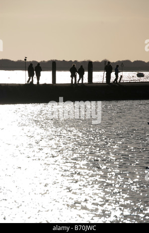 Emsworth Harbour sul giorno di Natale 2008 Foto Stock