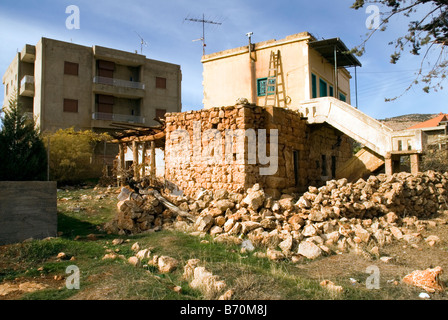 Un villaggio dove cristiano e di muslum famiglie vivere in pace a fianco di ciascun altro Foto Stock