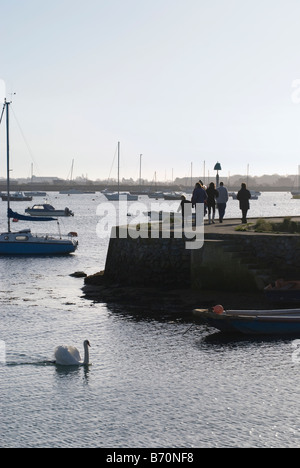 Emsworth Harbour sul giorno di Natale 2008 Foto Stock