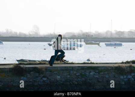 Emsworth Harbour sul giorno di Natale 2008 Foto Stock