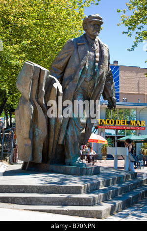La scultura in bronzo di Lenin in Fremont quartiere di Seattle Washington, Stati Uniti d'America Foto Stock