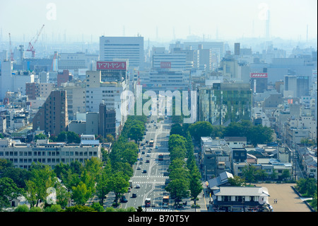 Il castello di Himeji, Himeji City, nella prefettura di Hyogo, Honshu, Giappone Foto Stock