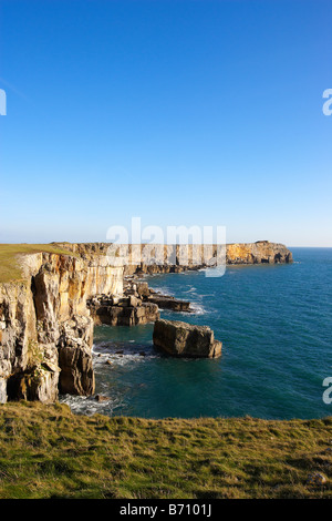 St testa Govans Pembrokeshire West Wales UK Foto Stock