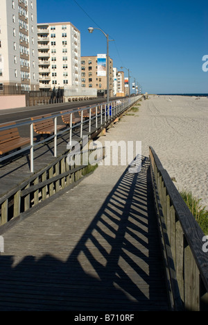 La rampa di accesso al Beach, Long Island, New York, Stati Uniti d'America Foto Stock