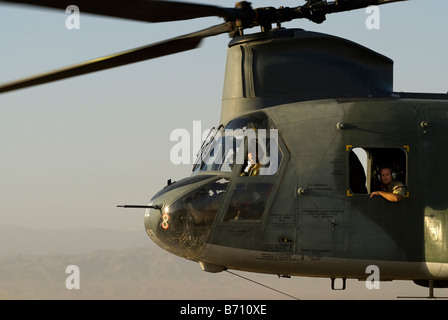 Italian CH-47 Chinook operativa in Afghanistan Foto Stock