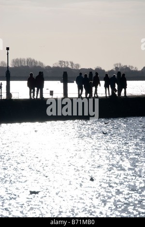 Emsworth Harbour sul giorno di Natale 2008 Foto Stock