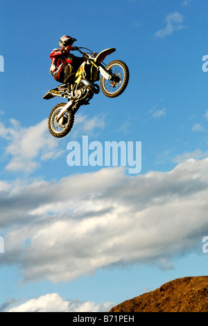 Il pilota di motocross 0810 Foto Stock