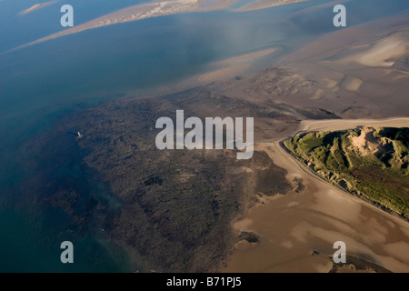 Whitford Lighthouse Whitford punto Berges Isola Gower West Glamorgan Galles del Sud Foto Stock