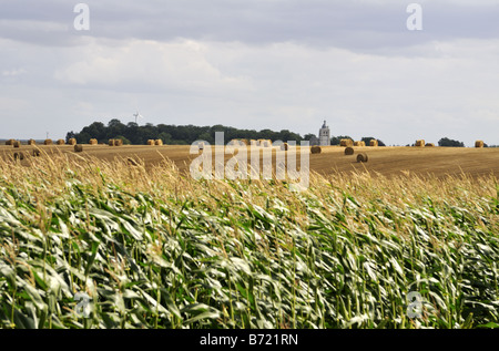 Picardie paesaggio rurale Francia Foto Stock