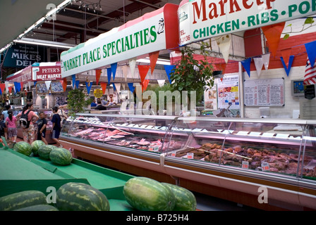 Il cibo italiano mercato, Bronx, New York, Stati Uniti d'America Foto Stock