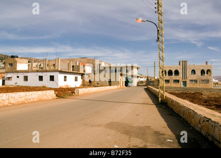 Un villaggio dove cristiano e di muslum famiglie vivere in pace a fianco di ciascun altro Foto Stock