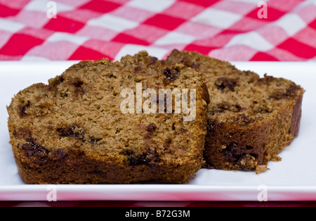 Zucchine con scaglie di cioccolato pane Foto Stock