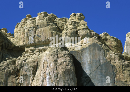 Formazione di arenaria a El Morro monumento nazionale nel Nuovo Messico USA Foto Stock