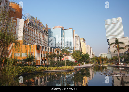 La riflessione di casinò, Macao Foto Stock