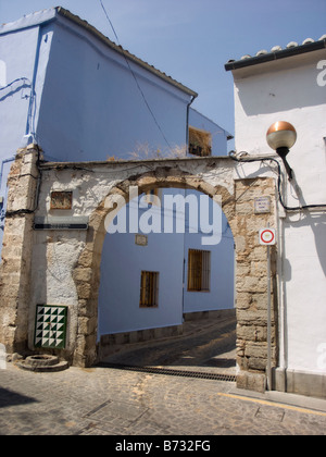 Portalet de la cantava. Entrata al vecchio quartiere ebraico. Sagunto. Comunità Valenciana. Spagna Foto Stock