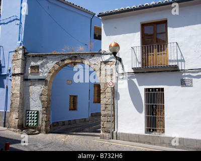 Portalet de la cantava. Entrata al vecchio quartiere ebraico. Sagunto. Comunità Valenciana. Spagna Foto Stock