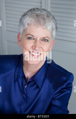 Sorridente donna matura Foto Stock
