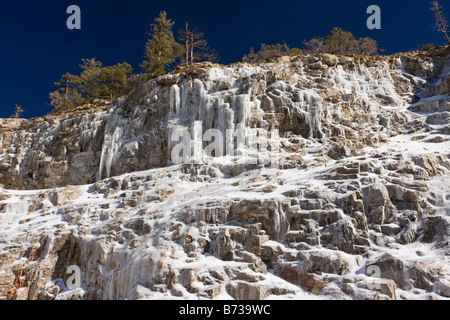 Cascate gelate in montagne Santa Catalina Tucson in Arizona USA Foto Stock