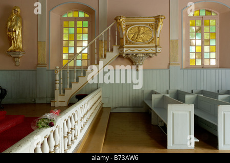 All interno la chiesa memoriale al Saint Anne de beaupre in Quebec Foto Stock