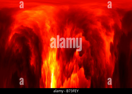 Scoppio - abstract colpo di fuoco e fiamme Foto Stock