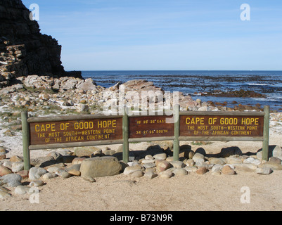 Capo di Buona Speranza sulla maggior parte punta sud occidentale dell'Africa Foto Stock