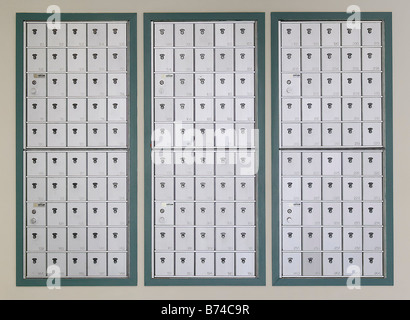 Collegio dormitorio mailbox Foto Stock