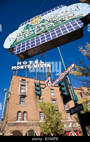 Hotel Monte Vista in strada di San Francisco Flagstaff in Arizona, Stati Uniti d'America Foto Stock