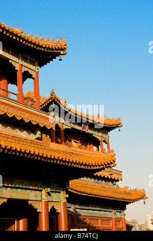 Yonghe Gong tempio Lama a Beijing in Cina Foto Stock