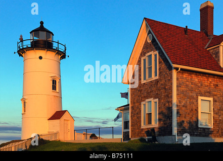 Punto Nobska luce Woods Hole Cape Cod Massachusetts Foto Stock