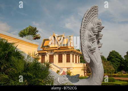 La sala d'attesa reale al Palazzo reale, Phnom Penh, Cambogia Foto Stock