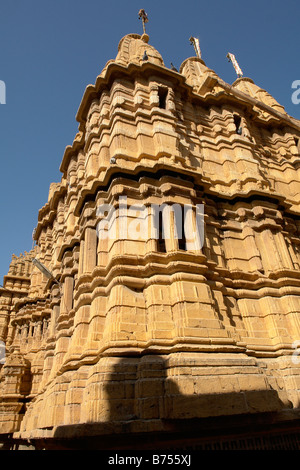 Tempio jain jaisalmer Rajasthan in India Foto Stock