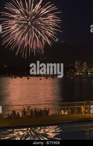 Fuochi d'artificio, Vancouver, BC, Canada Foto Stock