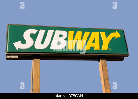 Segnale della metropolitana USA Foto Stock