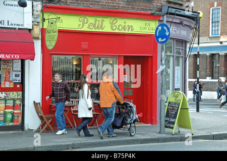 Cafe Stoke Newington Church Street Hackney Londra Inghilterra REGNO UNITO Foto Stock